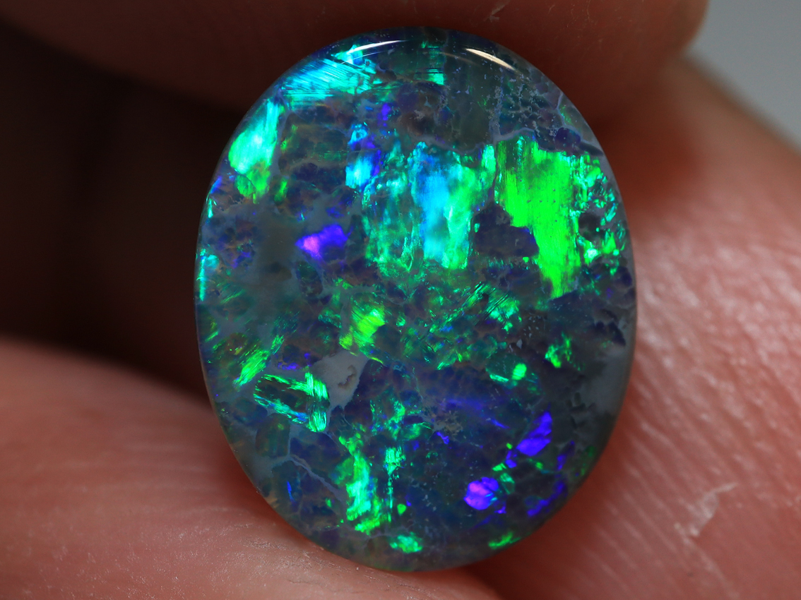 1.80ct. Lightning Ridge Semi Black Opal TOG-1168